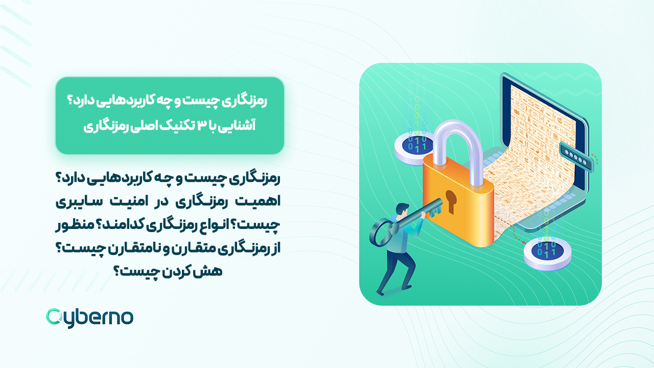 رمزنگاری چیست و چه کاربردهایی دارد؟ آشنایی با ۳ تکنیک اصلی رمزنگاری